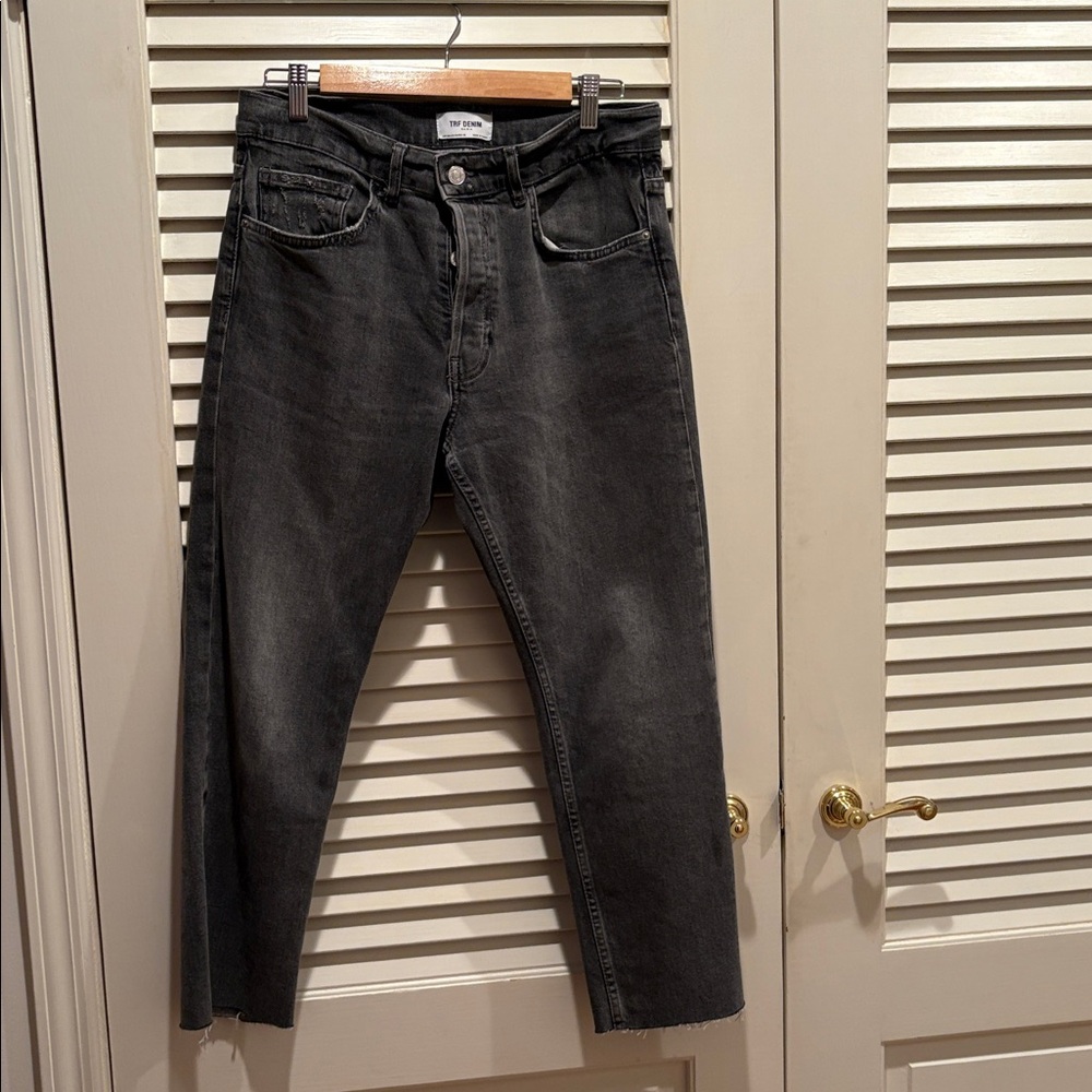 Zara TRF Denim Charcoal Jeans